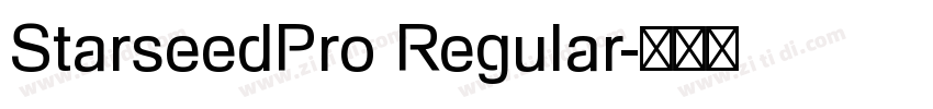 StarseedPro Regular字体转换